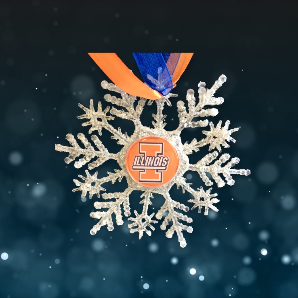 University of Illinois ILLINI Handmade Snowflake *NEW*